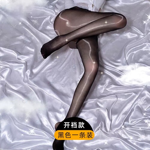 汤圆衣铺 性感油光开档连裤袜丝袜