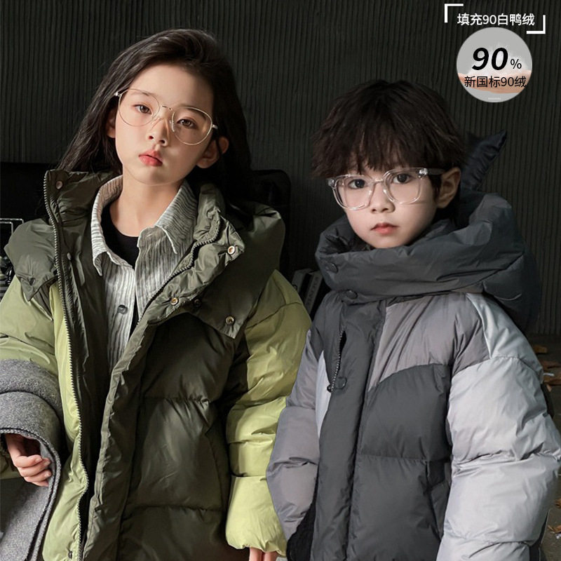 韩国儿童羽绒服兄弟加厚保暖外套