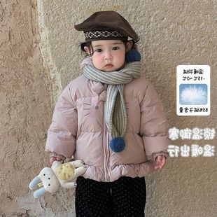 双胞胎衣服婴幼儿a类羽绒服2025新款女宝宝可爱加厚外套姐妹冬装
