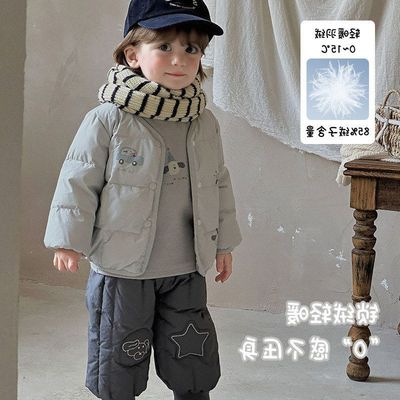 男宝宝超好看轻薄羽绒内胆外出服
