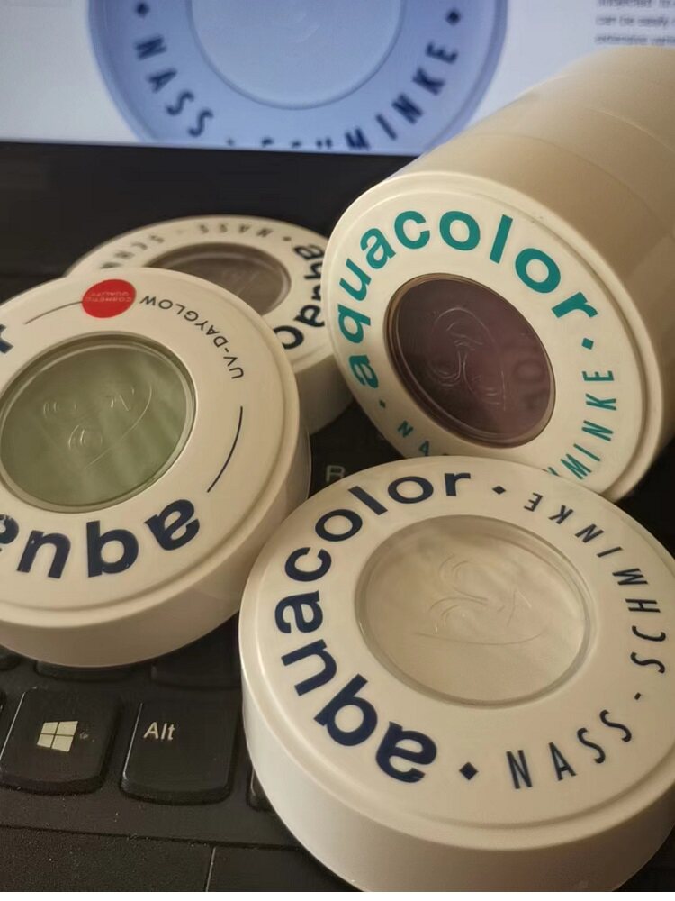德国面具aquacolor歌剧魅影单色水性油彩kryolan30ml影视化妆彩绘