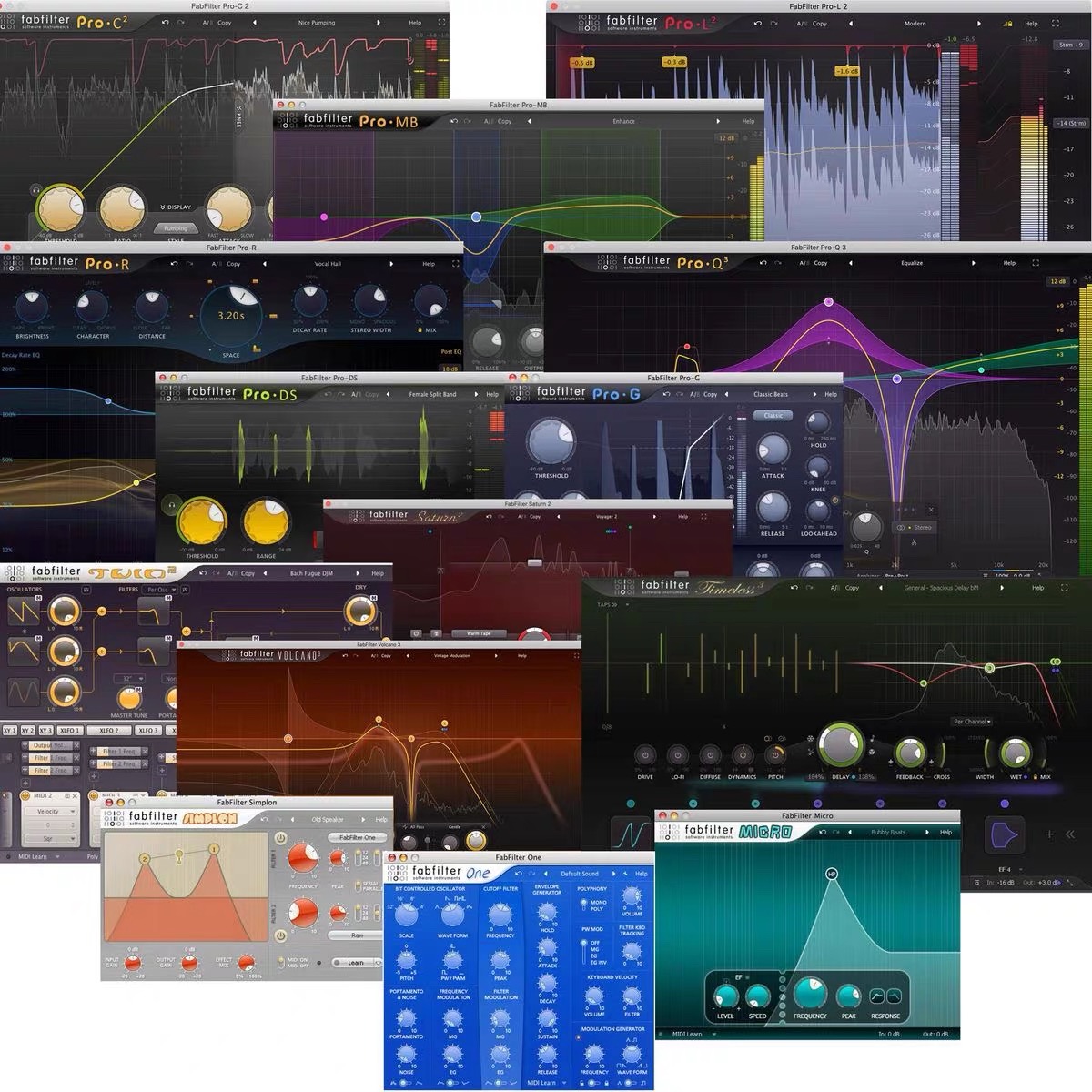 FabFilter 2025肥波新版效果器全套插件送中文使用教程Win+Mac