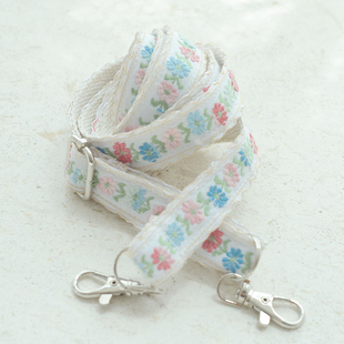 独家原创设计自制手工布艺绣花背带包带通用配件拍立得相机微单