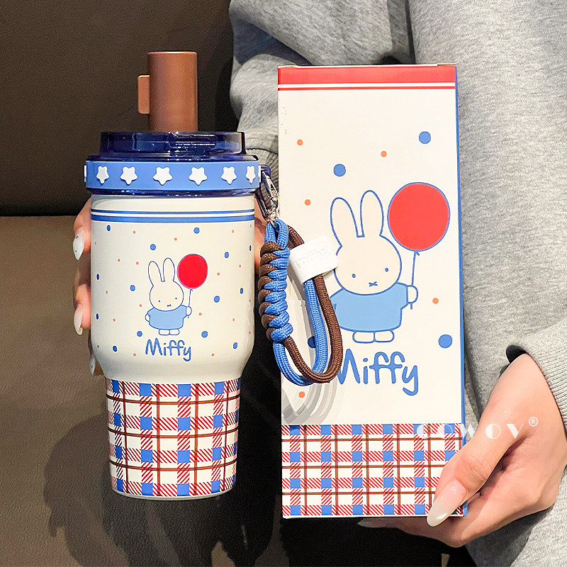 米菲兔儿童保温杯不锈钢水杯子冰霸杯女孩生日礼物男女生伴手礼品