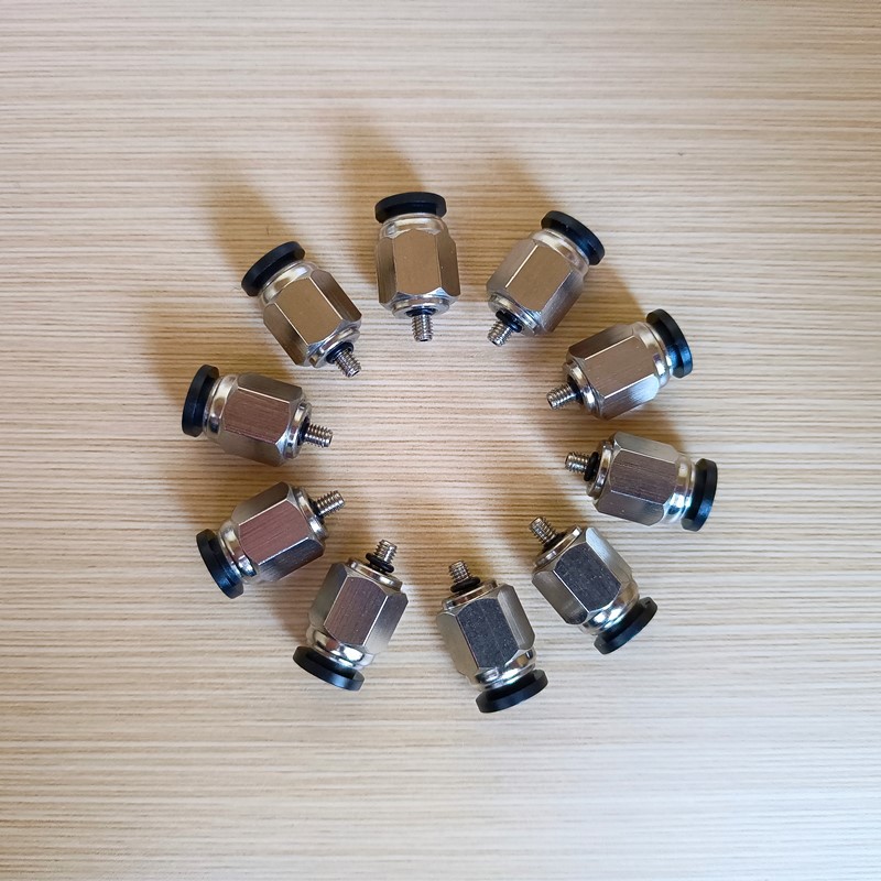 气缸PC气管快插接头CMPC4-M5/PC6-M5/PC6-01等微型螺纹直通接头