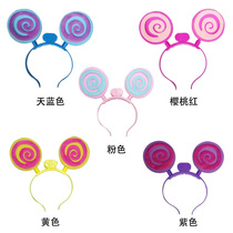 新舞台发光卡通动物头饰生日聚会儿童表演幼儿园女孩头饰道具套装
