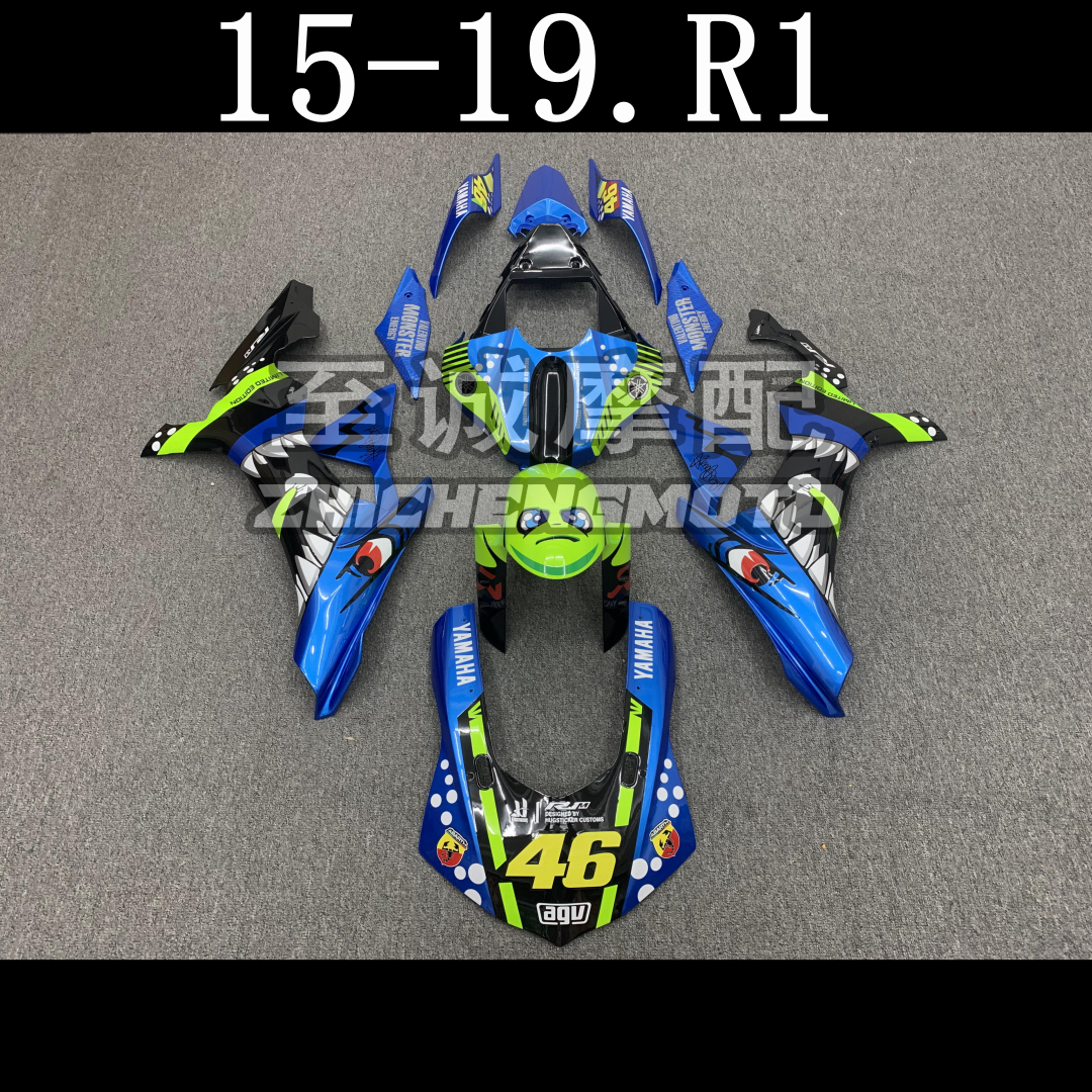 适用于雅马哈 YZF1000 R1 2015-2019年 全车壳 外壳 车板 Fairing