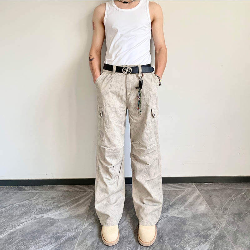 设计感长裤休闲裤潮牌美式复古