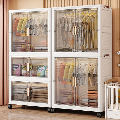 免安装宝宝衣柜家用儿童衣服衣物收纳柜多层储物柜婴儿简易小衣橱