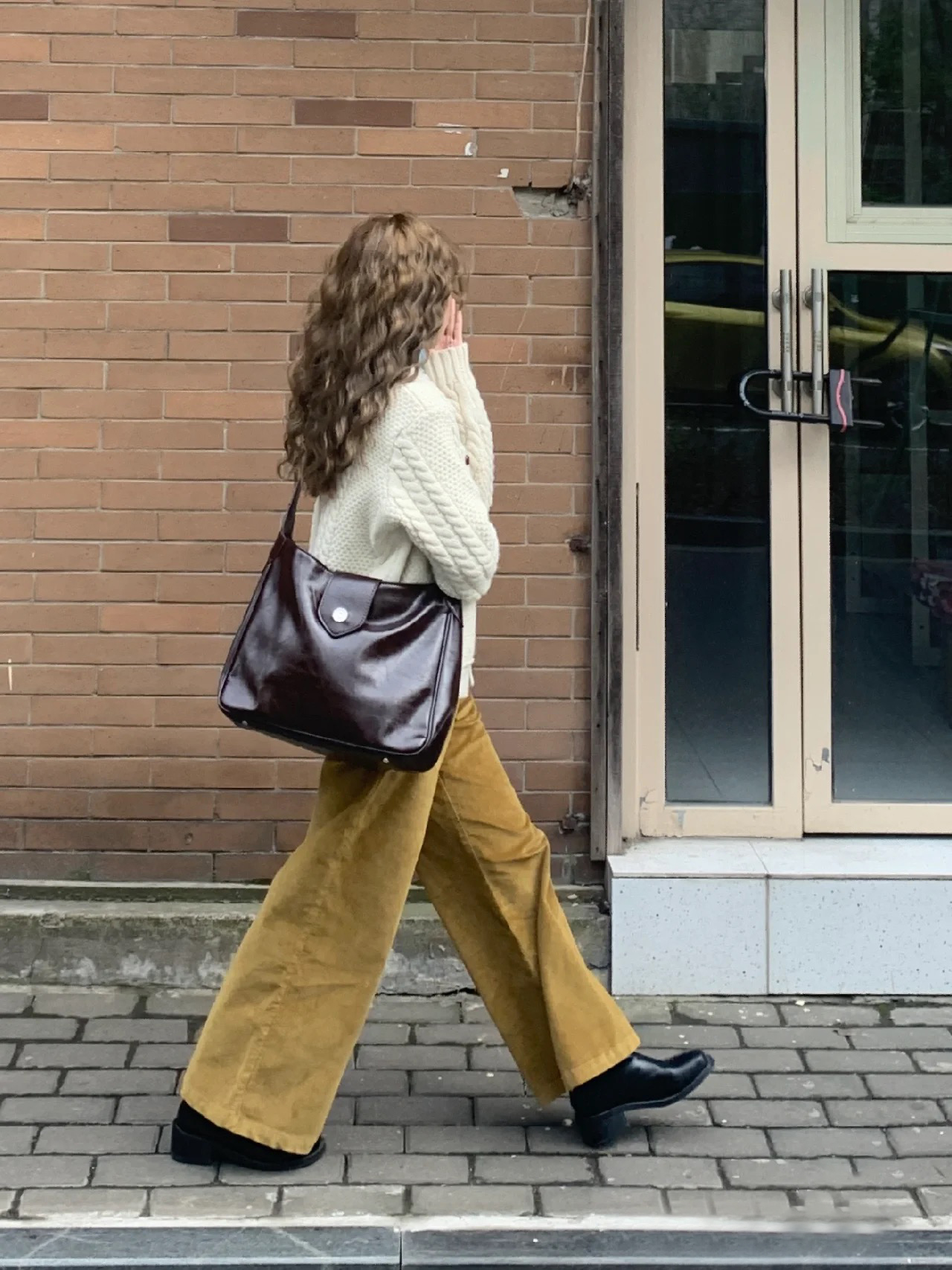 复古油腊皮单肩大包托特包2024韩版春夏女包新款时尚大容量斜跨包