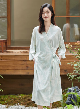 顶瓜瓜女士纯棉春夏浴袍