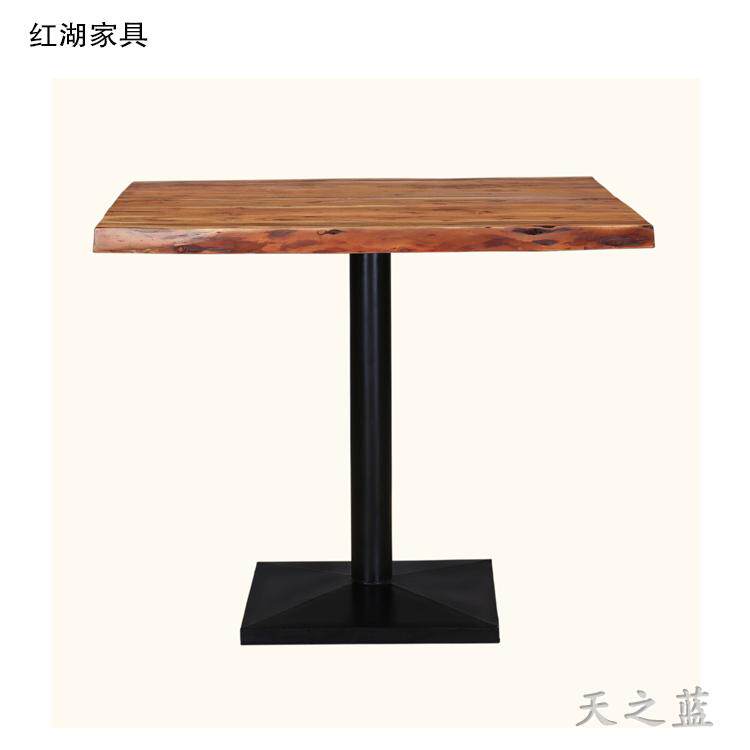 简约现代风铁艺小圆桌家具实木