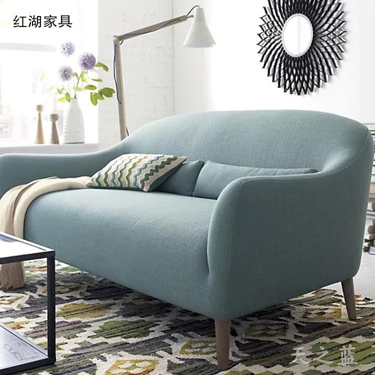 简约现代小户型布艺沙发家具沙发客厅单双人位休闲沙发定制家具