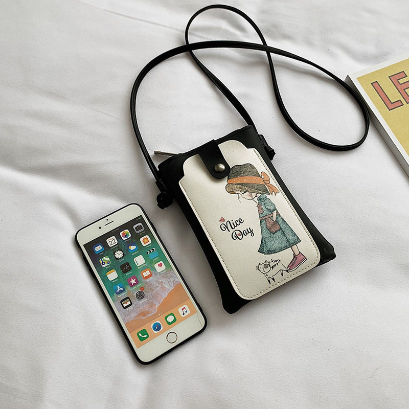 今年流行包包2024超火网红新款手机袋零钱包可爱韩版挂脖斜挎包