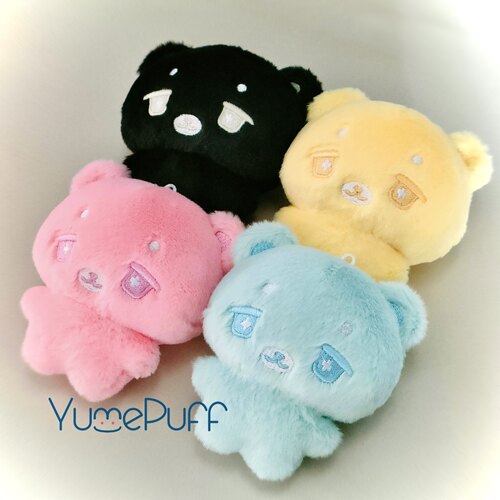 YumePuff原创可爱糖果色小熊毛绒玩偶萌物公仔挂件玩具生日礼物
