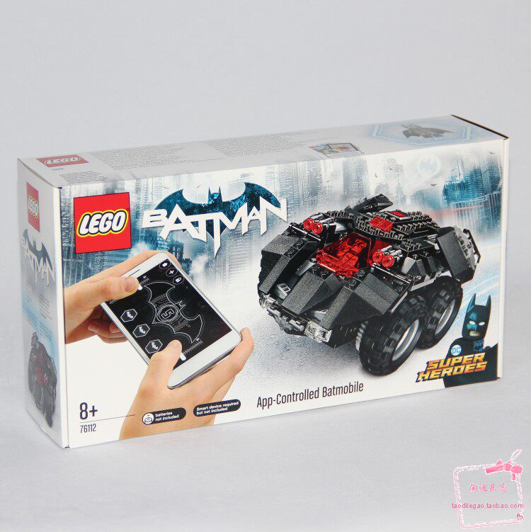 现货LEGO乐高76112超级英雄蝙蝠侠APP遥控蓝牙手机IPAD蝙蝠车战车