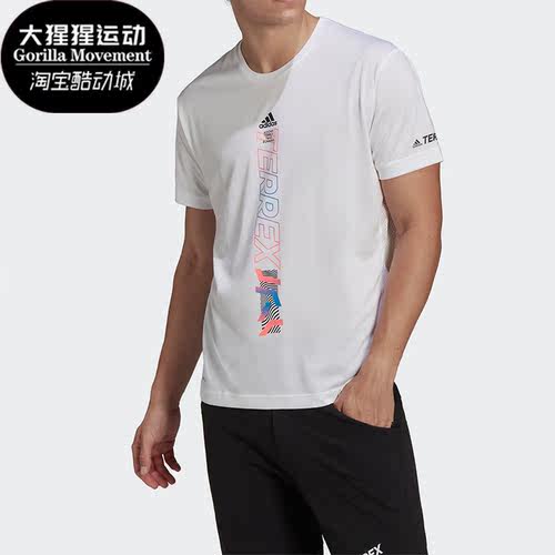 阿迪达斯男子户外运动短袖T恤