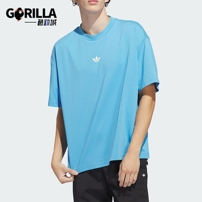 阿迪达斯男女运动休闲短袖