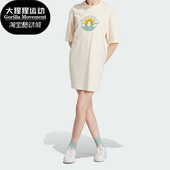 女子运动短袖 三叶草夏季 圆领连衣裙IN4138 阿迪达斯正品 Adidas