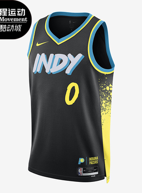 Nike/耐克正品印第安纳步行者队男士无袖篮球背心DX8504-010