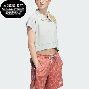 POLO衫 Adidas 休闲短袖 阿迪达斯正品 IJ5225 三叶草女子时尚