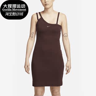 Nike/耐克正品夏季女子新款运动不对称吊带连衣裙DV7935-227