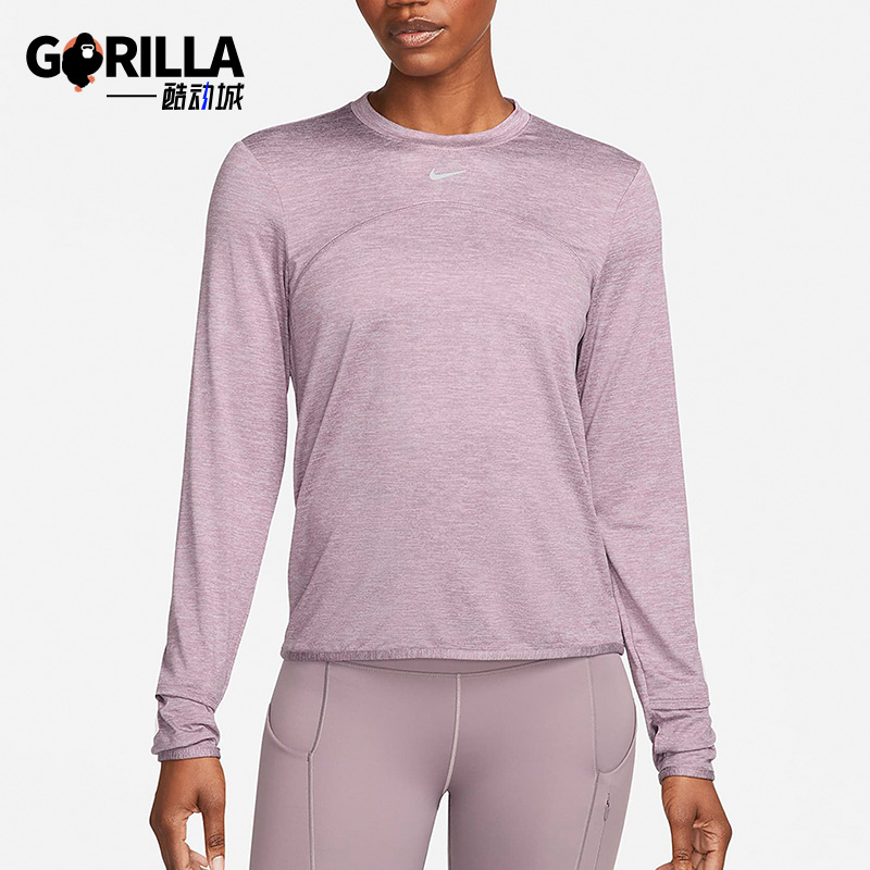 Nike/耐克正品春季女士圆领宽松透气运动长袖T恤FB4298-536
