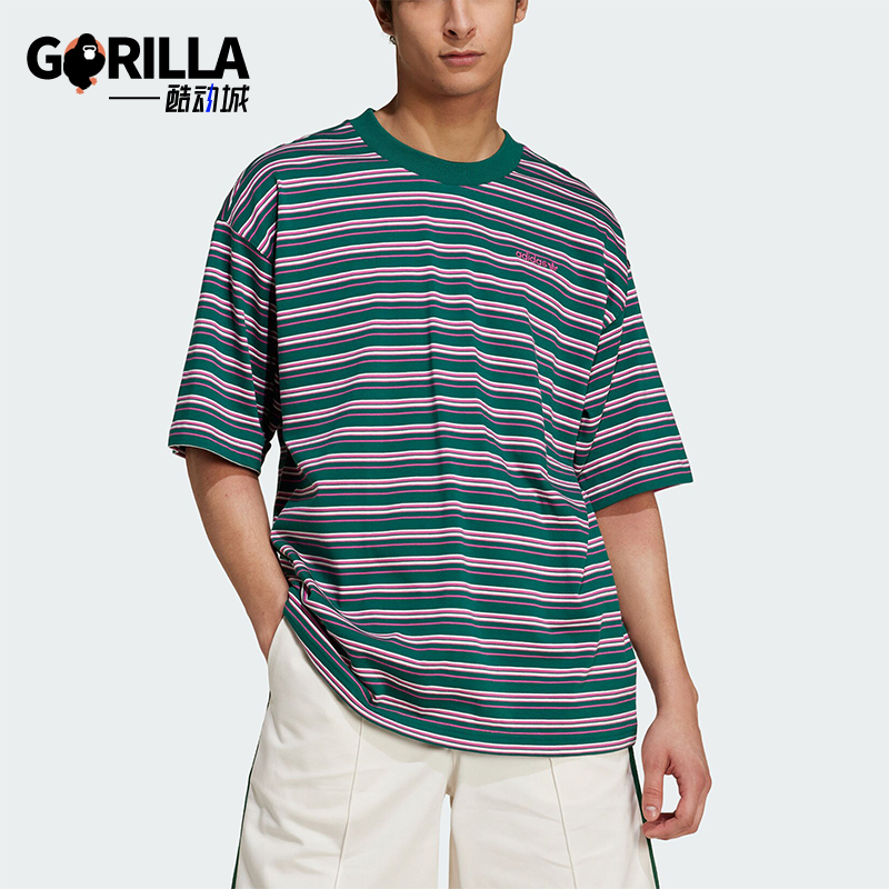 阿迪达斯男士运动休闲短袖