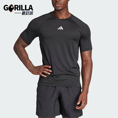 阿迪达斯男士短袖圆领T恤