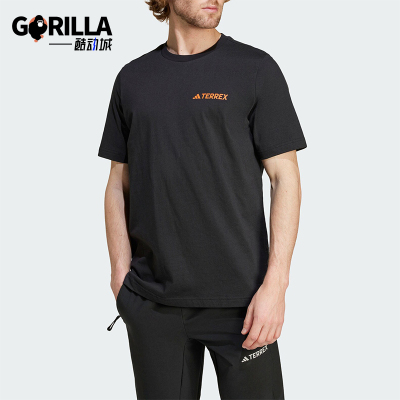 阿迪达斯男士运动休闲短袖