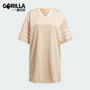 Adidas 三叶草女士篮球风运动宽松连衣裙IT7303 阿迪达斯正品