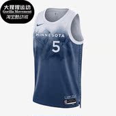 耐克正品 新款 男士 Nike 明尼苏达森林狼队速干球衣DX8510 481