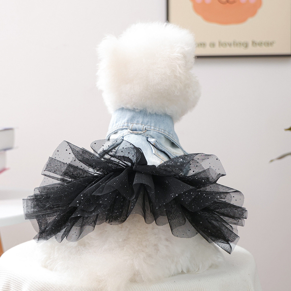 PETCIRCLE宠物圈春夏宠物服装狗狗猫猫衣服星云牛仔纱裙