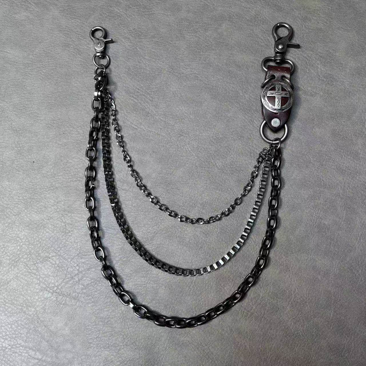 复古朋克风十字架装饰裤链金属牛仔裤链嘻哈潮流男女腰链,服饰配件/皮带/帽子/围巾,腰带/皮带/腰链,淘宝优惠券,粉丝福利购,淘宝优惠卷