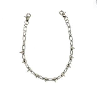 朋克铆钉链子时尚酷潮腰链嘻哈摇滚穿搭配饰青年金属尖刺个性裤链