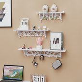 墙面置物架背景墙上装 饰墙免打孔 饰架壁挂客厅卧室搁板隔板挂墙装