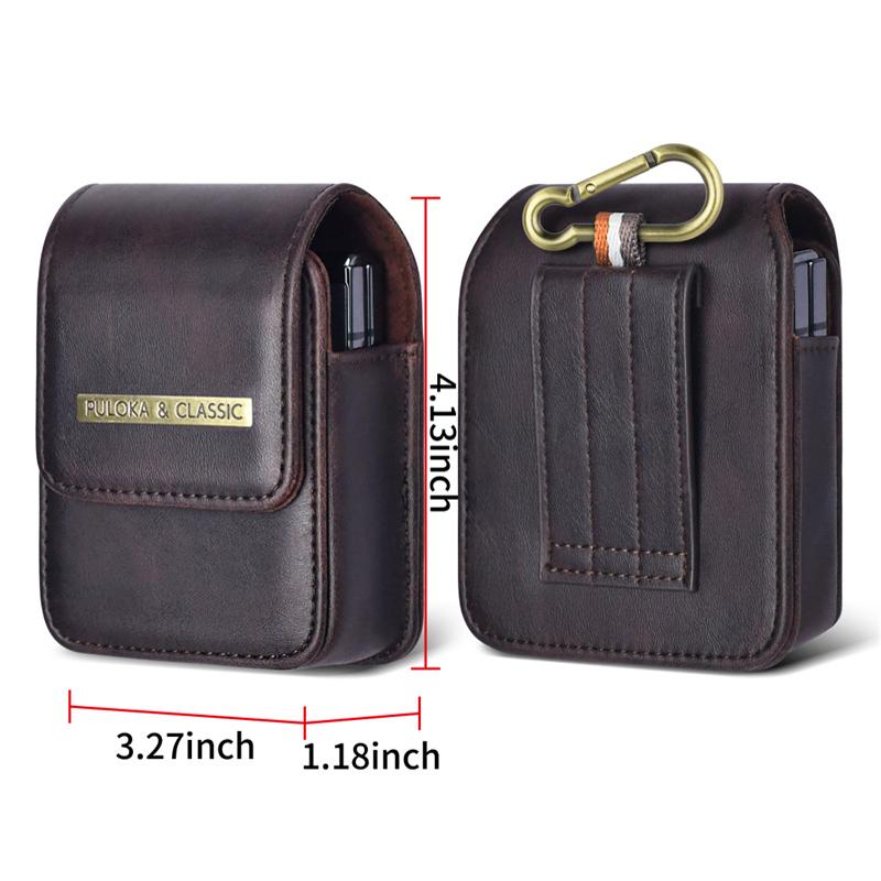 小米flip穿皮带腰包适用mixflip真皮保护壳套努比亚nubia皮套nx724j小折叠flip皮夹挂腰磁吸翻盖腰袋男士挂钩