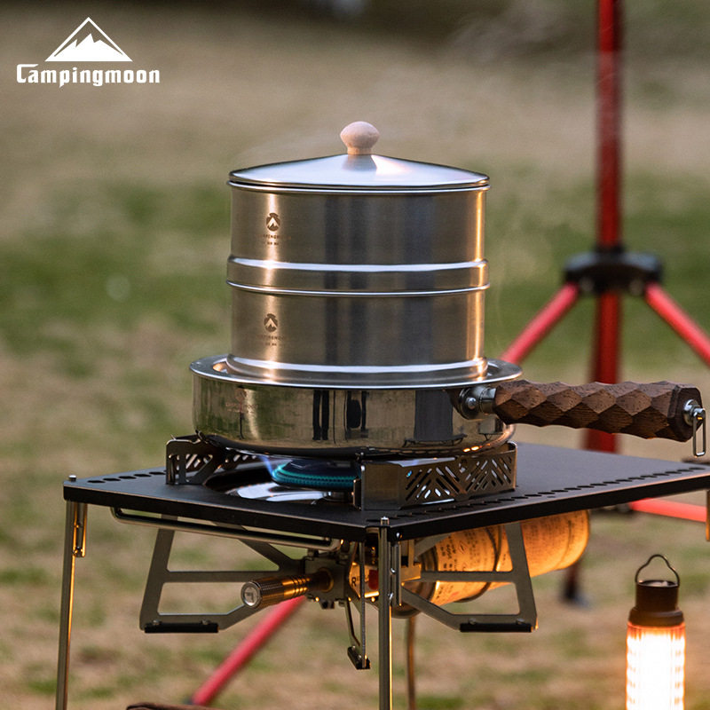 柯曼户外露营304不锈钢蒸笼蒸屉