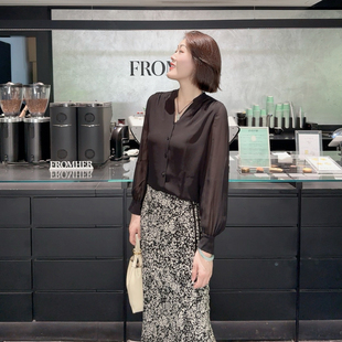 火桐hooton 铂金系列 侘寂禅意 全真丝双绉半身裙YT1038