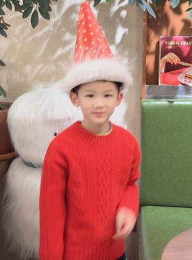 火桐hooton 鸿运当头 山羊绒儿童套头衫