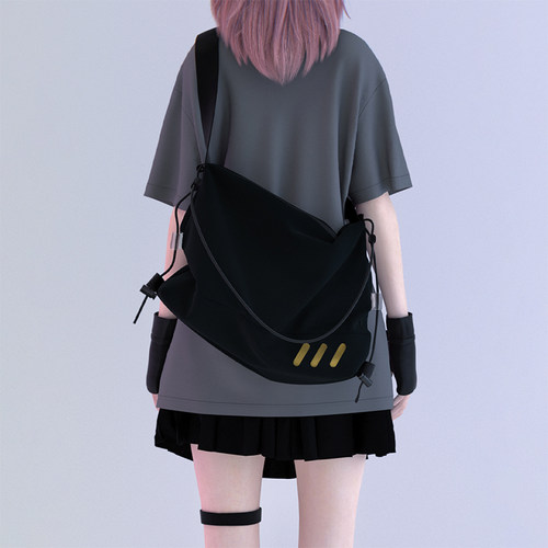 YONAIGA+原创设计机能撞色斜挎包