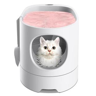 铲屎猫厕所猫砂不 peppos太空舱猫砂盆全封闭超大号防臭隔臭抽屉式