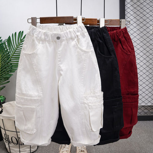 男童女孩春秋季新款100棉牛仔裤