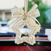 汽车挂件网红创意装 饰车载挂件五角星水晶魔方车载挂饰后视镜吊坠