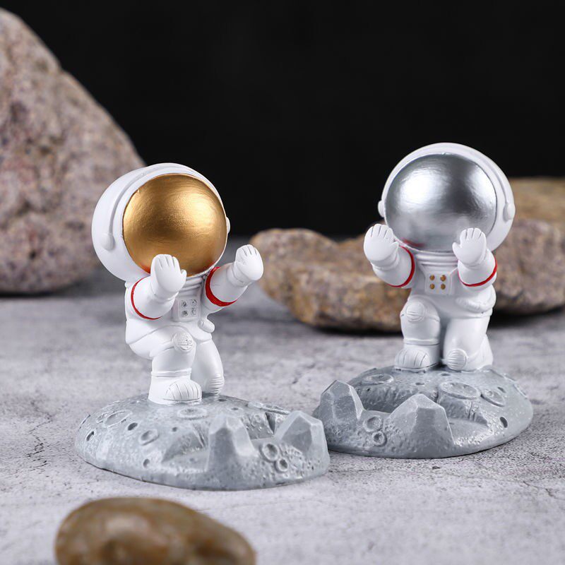 创意太空人手机支架宇航员平板桌面懒人手机座工艺品摆件造型
