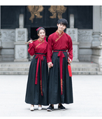 租传统汉服日常情侣男女CP交领襦裙学生元 旦年会演出古典国风古代