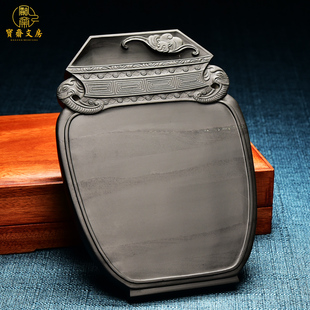 珍藏孤品砚台/太平有象/金星坑玉带纹砚台高端砚典藏精品文房之首