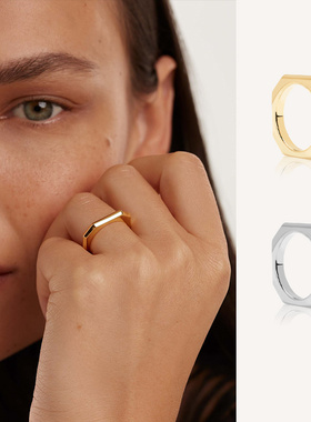 PDPAOLA女纯银日韩戒指生日礼物