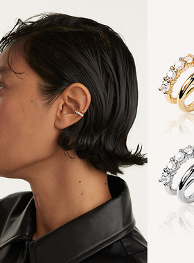 西班牙PD耳骨夹无耳洞女耳饰秋冬轻奢高级感18k金新年礼物Alexia