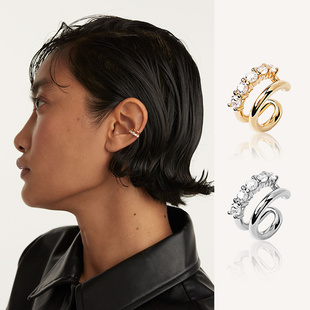 西班牙PD耳骨夹无耳洞女耳饰秋冬轻奢高级感18k金新年礼物Alexia